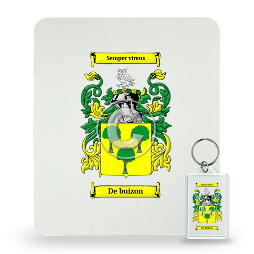 De buizon Mouse Pad and Keychain Combo Package